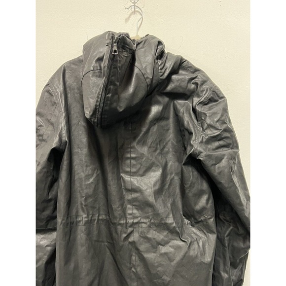 Men's Black Hooded Jacket - Picture 4 of 15